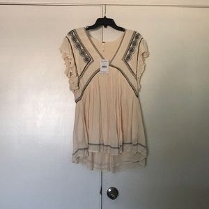 NWT Free People Ivory Dress w/ pockets